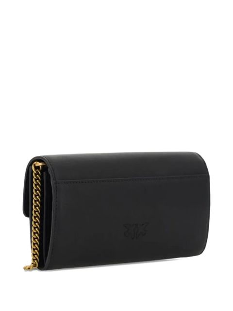 PINKO Love One leather wallet - Black
