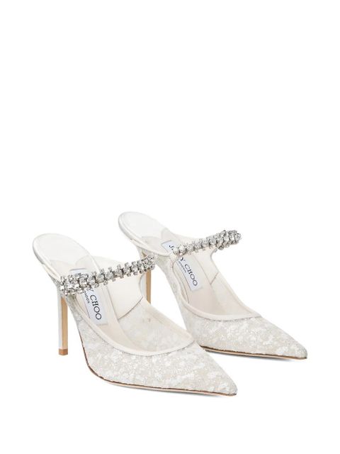 Jimmy Choo embellished pointed pumps - White - zdjęcie produktu nr 2