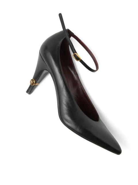 Versace Gianni leather pumps 90 mm - Black