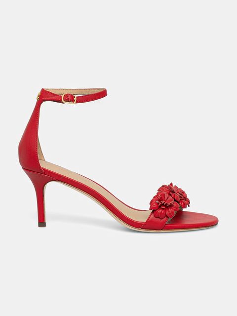 Lauren Ralph Lauren sandały na wysokim obcasie skórzane Allie M Flwr - zdjęcie produktu nr 1