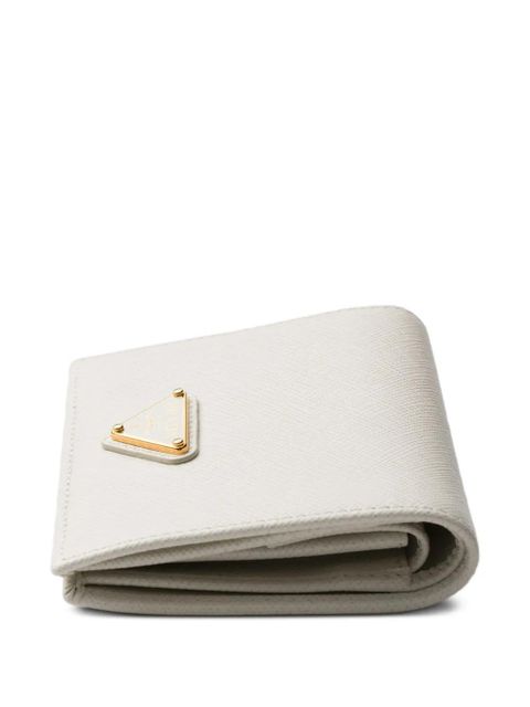 Prada small saffiano leather wallet - Neutrals