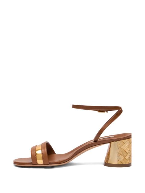Casadei buckle-strap heeled sandals - Brown