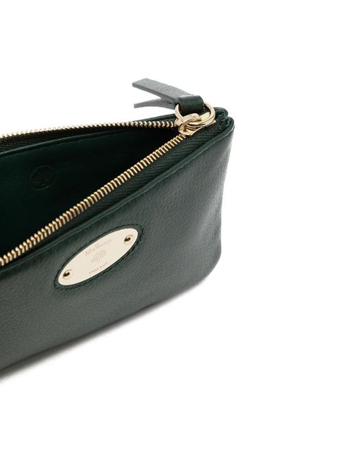 Mulberry logo-plaque coin purse - Green