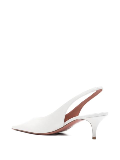 Amina Muaddi 52mm Anok slingback-pointed pumps - White - zdjęcie produktu nr 2