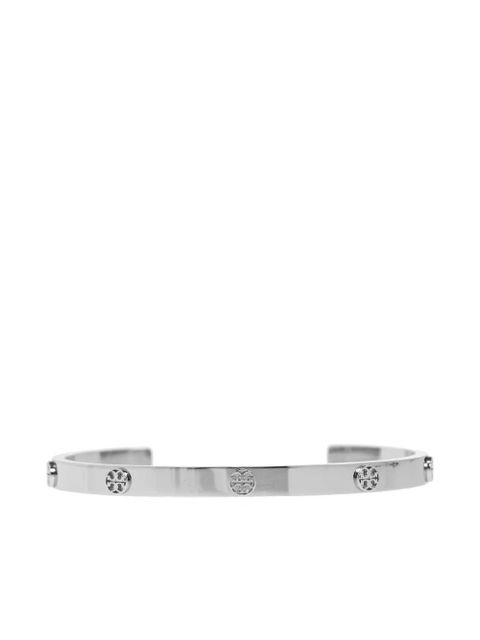 Tory Burch logo-plaque bracelet - Silver