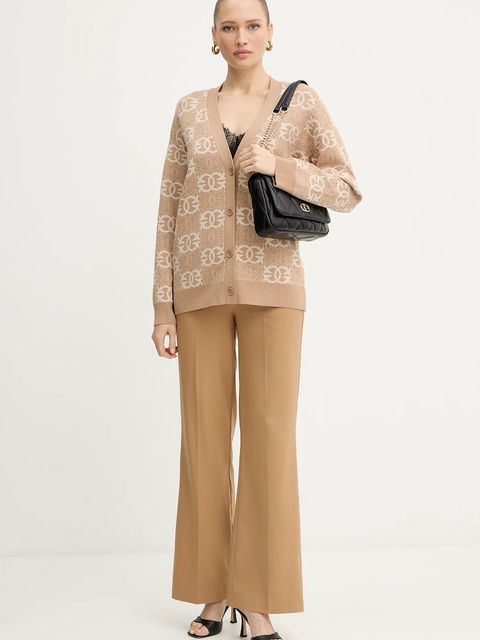 Pinko kardigan damski kolor brązowy 106042 A2YD - zdjęcie produktu nr 2