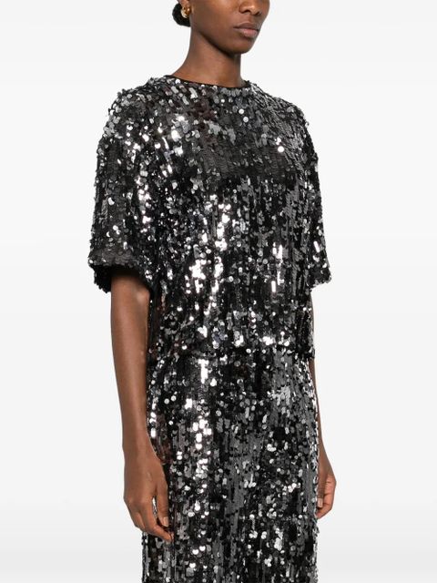 Weekend Max Mara sequinned top - Black