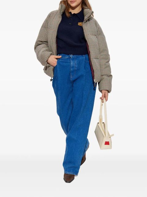 Marni houndstooth puffer jacket - Brown - zdjęcie produktu nr 2