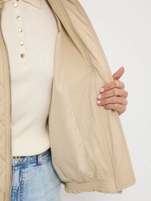 Medicine kurtka damska kolor beżowy przejściowa oversize