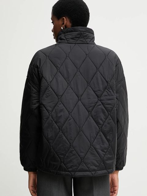 United Colors of Benetton kurtka kolor czarny przejściowa oversize 2YRYDN080 - zdjęcie produktu nr 2