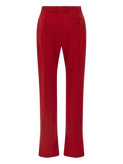 Alexander McQueen pleated flared trousers