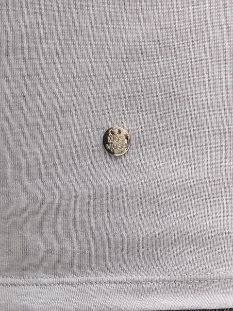 Mos Mosh longsleeve z domieszką wełny PETRI kolor szary 172880