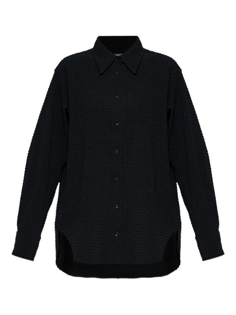 Hunza G oversized seersucker shirt - Black - zdjęcie produktu nr 1