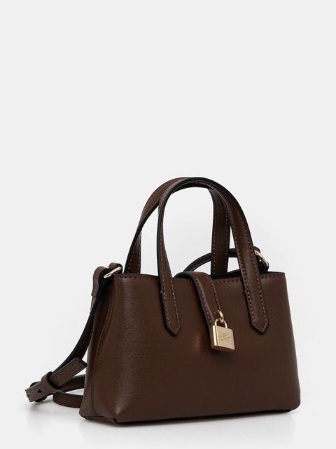 Karl Lagerfeld torebka skórzana K/AUTOGRAPH kolor brązowy B1W32027 - zdjęcie produktu nr 2