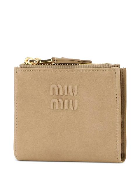 Miu Miu pink leather wallet - Neutrals
