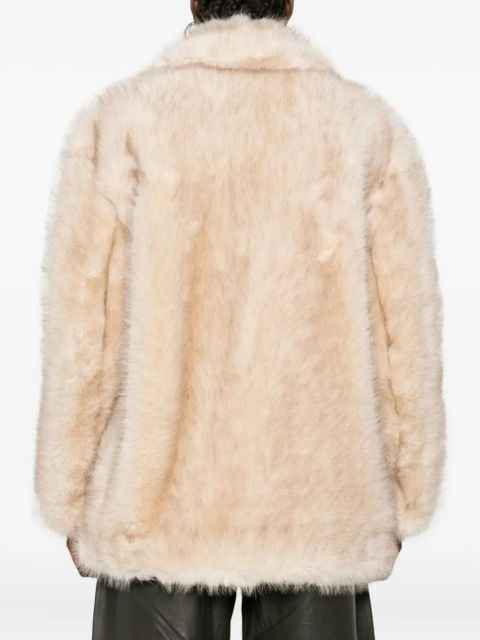 Sportmax Rosaria faux-fur coat - Neutrals - zdjęcie produktu nr 2