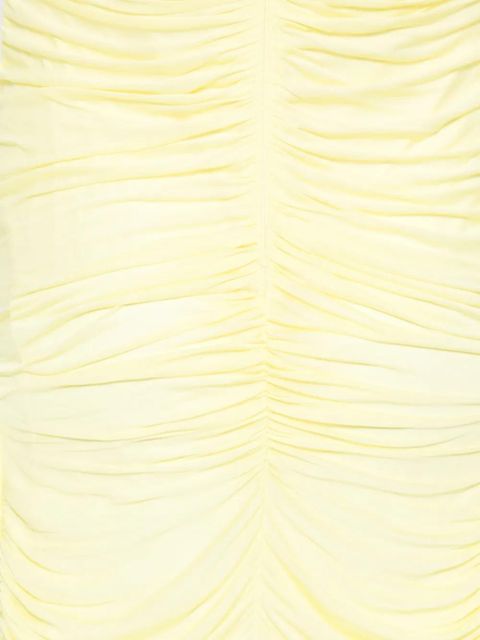 Blumarine strapless ruched maxi dress - Yellow