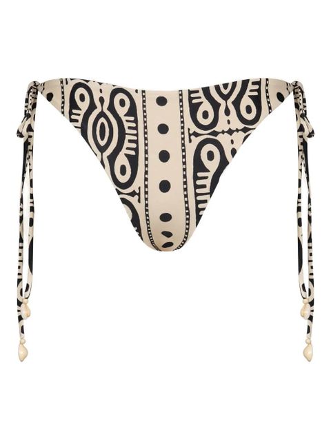 Johanna Ortiz Sagrado printed bikini bottom - Neutrals - zdjęcie produktu nr 1