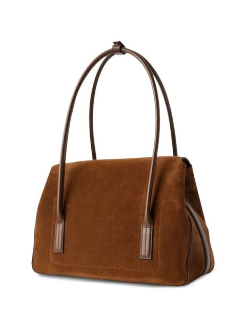 TOM FORD padlock-detail suede shoulder bag - Brown - zdjęcie produktu nr 2