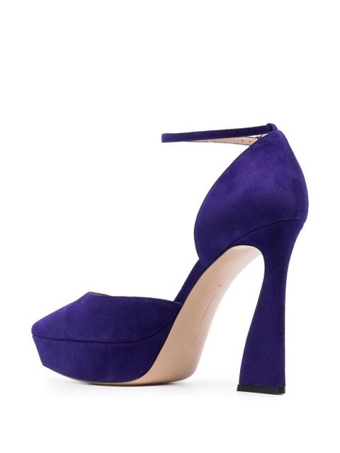 Gianvito Rossi suede 85mm pumps - Purple