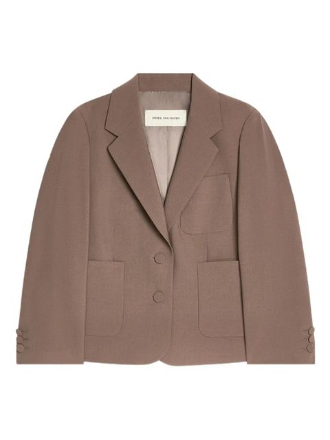 DRIES VAN NOTEN patch-pocket blazer - Brown - zdjęcie produktu nr 1