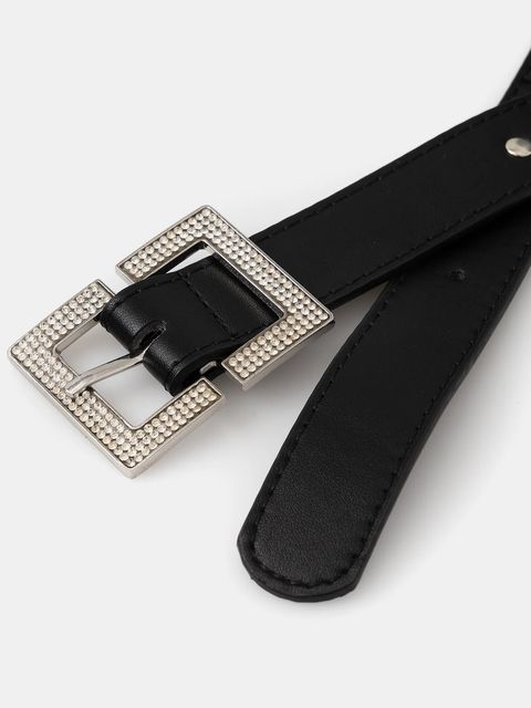 Morgan pasek damski kolor czarny 3LIPA - zdjęcie produktu nr 2