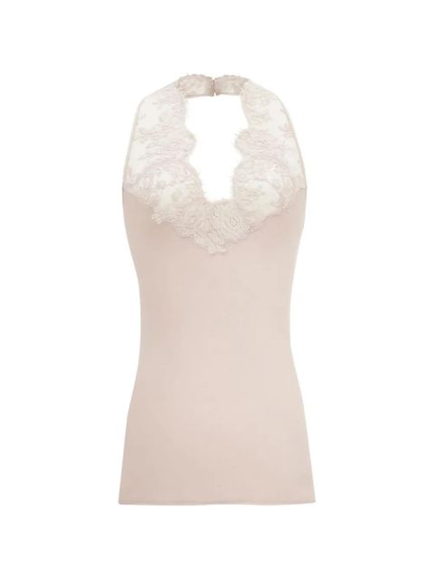Saint Laurent lace-detail top - Neutrals - zdjęcie produktu nr 1