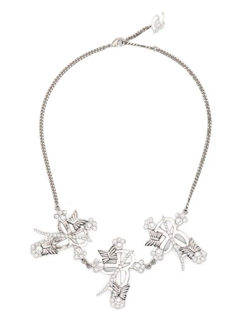 Blumarine cross-embellished choker - Silver - zdjęcie produktu nr 1
