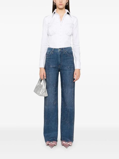 Maje rhinestone-embellished jeans - Blue - zdjęcie produktu nr 2