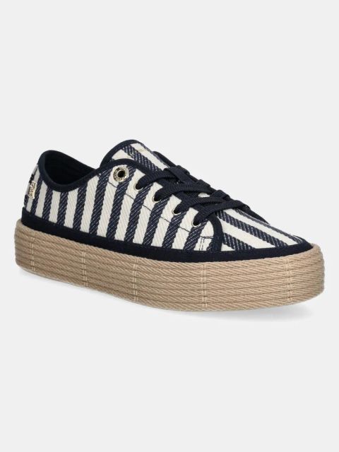 Tommy Hilfiger tenisówki VULC ROPE SNEAKER ITHACA kolor granatowy FW0FW08646