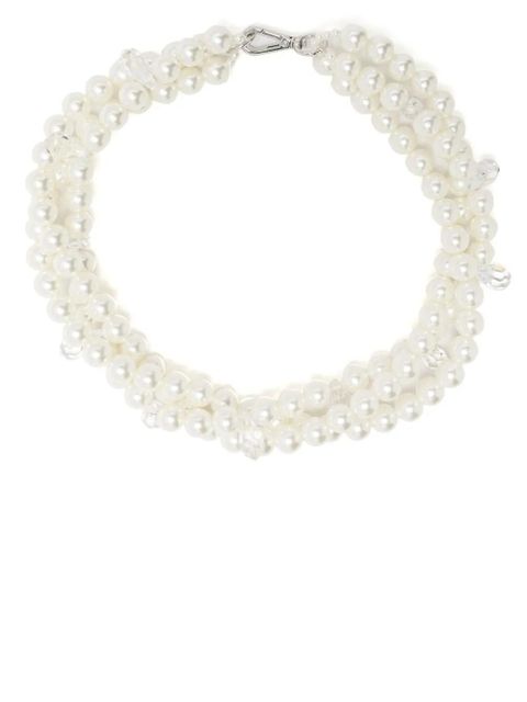 Simone Rocha twisted multi-strand necklace - White - zdjęcie produktu nr 1
