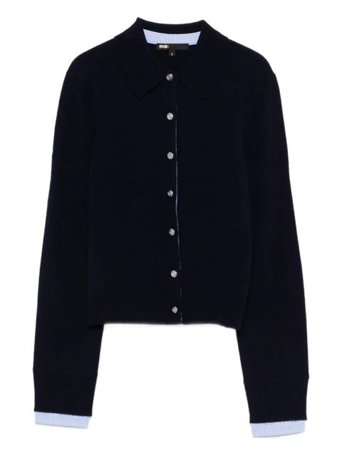 Maje button-front collared cardigan - Blue - zdjęcie produktu nr 1