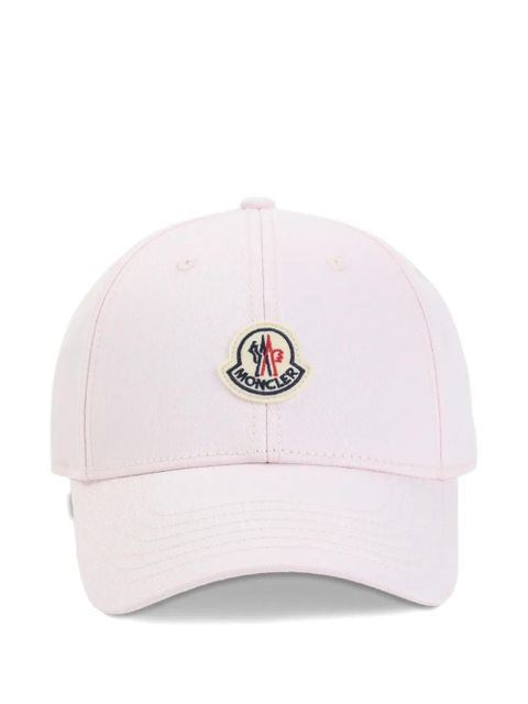 Moncler logo patch cap - Pink - zdjęcie produktu nr 1
