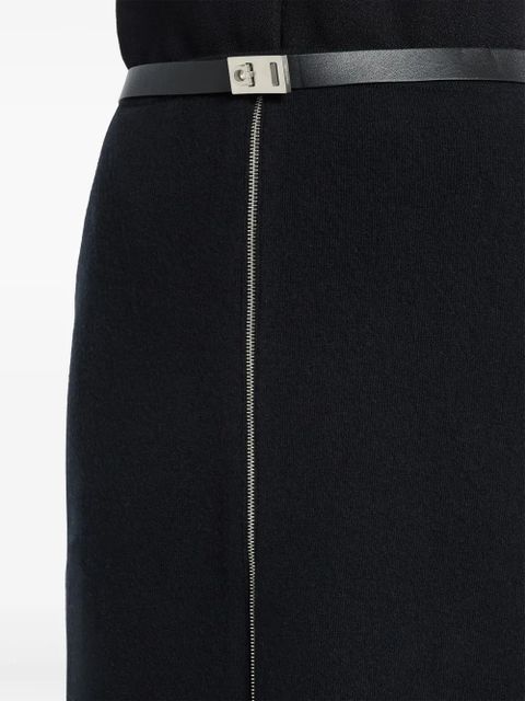 Ferragamo logo buckle skirt - Black