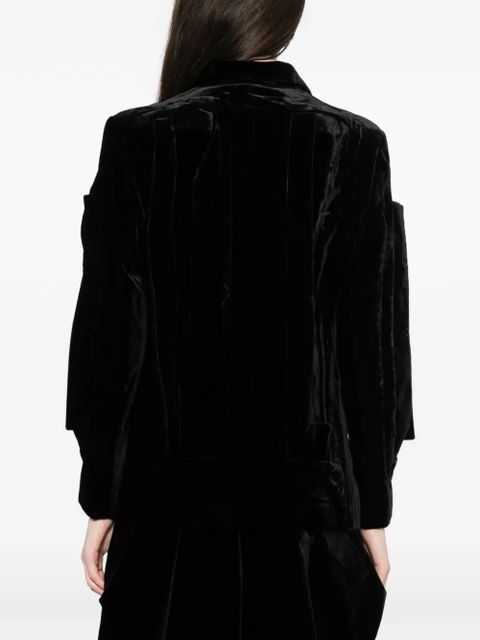 Comme Des Garçons cut-out blazer - Black