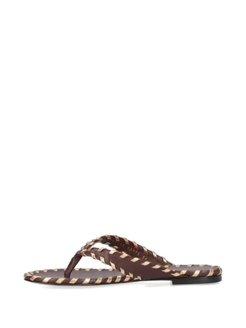 Gianvito Rossi Shanti braided sandals - Brown