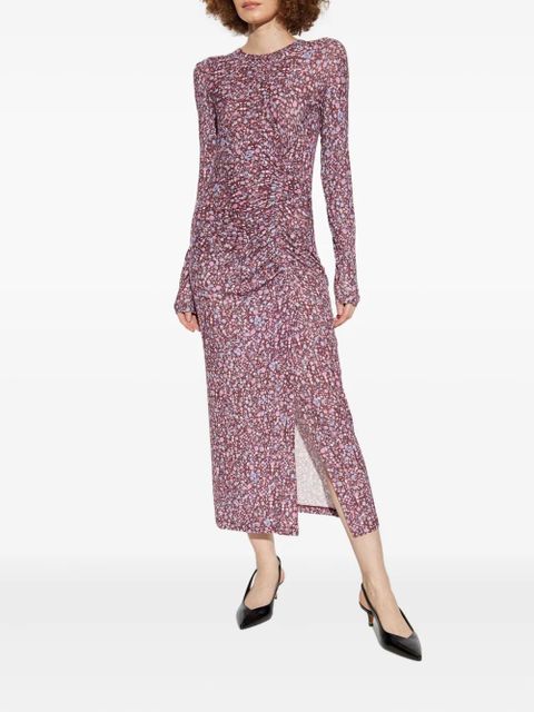 MARANT ÉTOILE floral-print midi dress - Pink