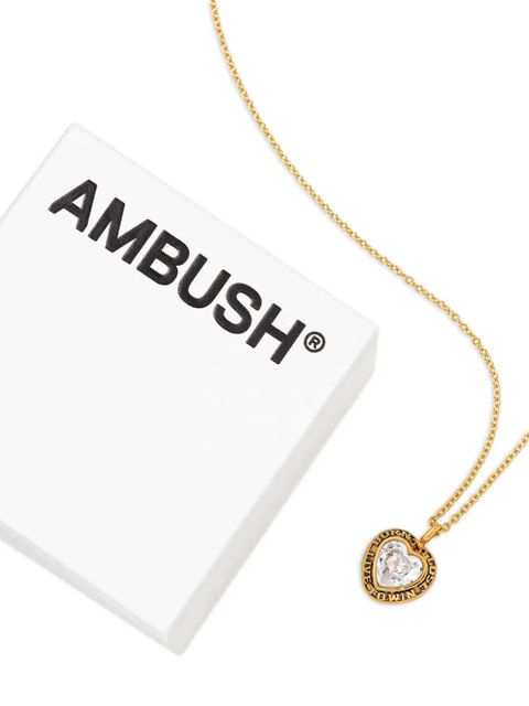 AMBUSH heart-shaped necklace - Gold