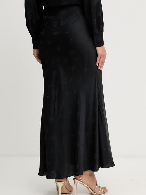 Twinset spódnica kolor czarny maxi prosta 252TT2366