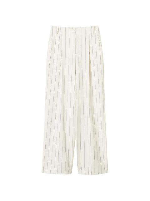 TWINSET pinstripe palazzo trousers - White - zdjęcie produktu nr 1