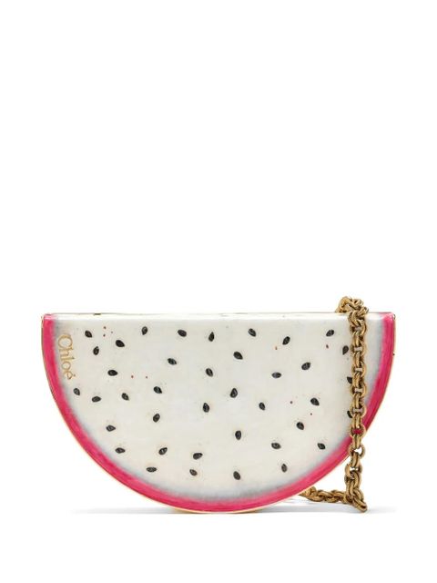 Chloé dragon-fruit chain-link clutch bag - White - zdjęcie produktu nr 1