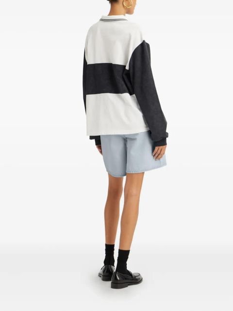 ROTATE BIRGER CHRISTENSEN organic cotton-blend polo top - White