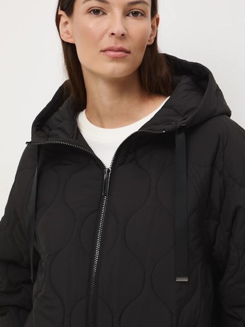 Medicine kurtka damska kolor czarny przejściowa oversize