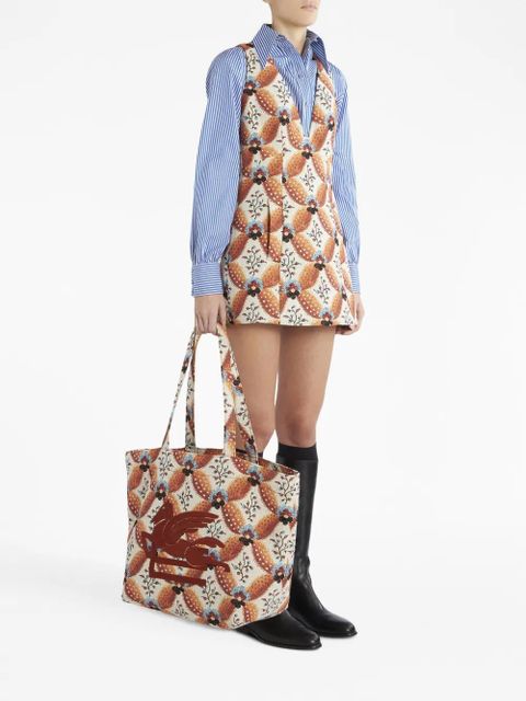 ETRO medium Floralia-print jacquard tote bag - Brown - zdjęcie produktu nr 2