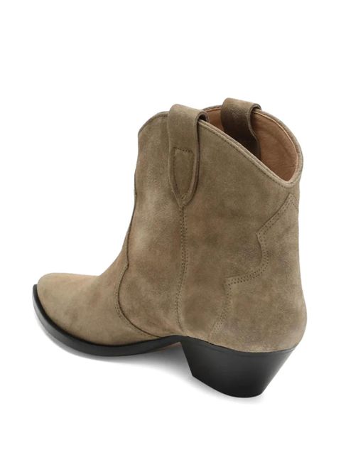 ISABEL MARANT pull-tab pointed-toe boots - Neutrals