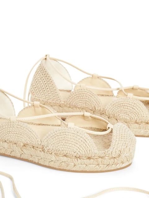 LOEWE lace-up flat espadrilles - Neutrals - zdjęcie produktu nr 2