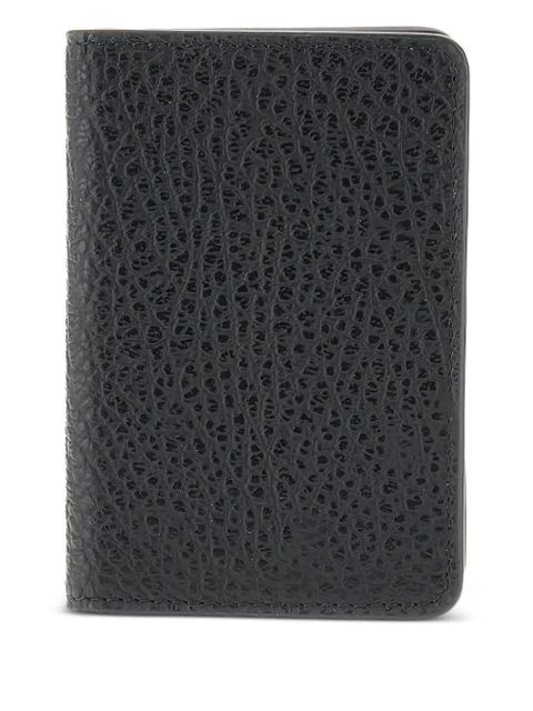 Maison Margiela textured four-stitches card holder - Black - zdjęcie produktu nr 2