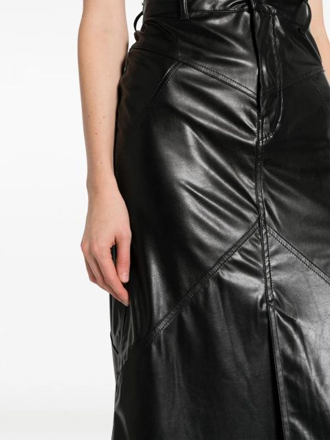 MARANT ÉTOILE Breanne faux-leather midi skirt - Black
