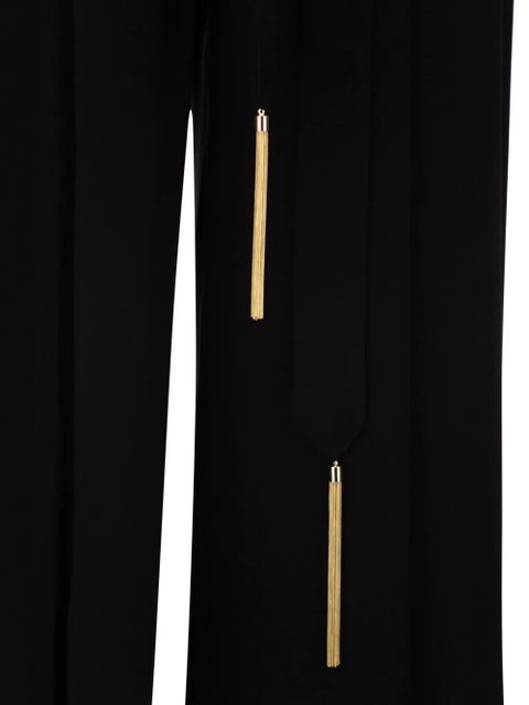 Max Mara tassel belt trousers - Black