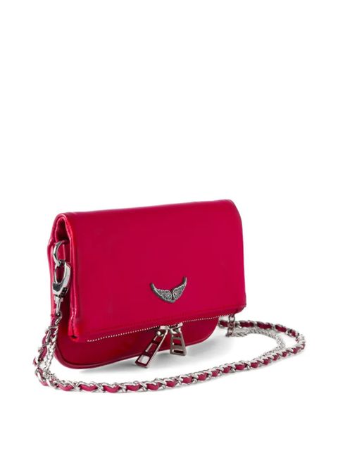 Zadig&Voltaire Rock Nano leather crossbody bag - Pink